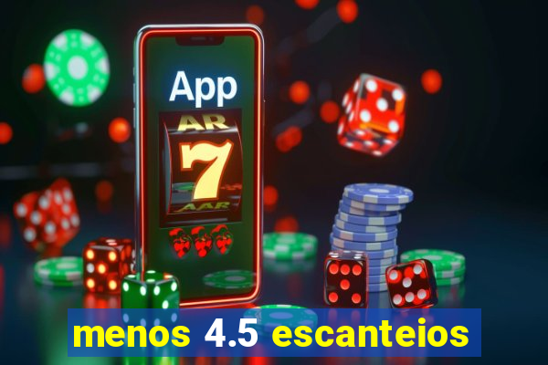 menos 4.5 escanteios